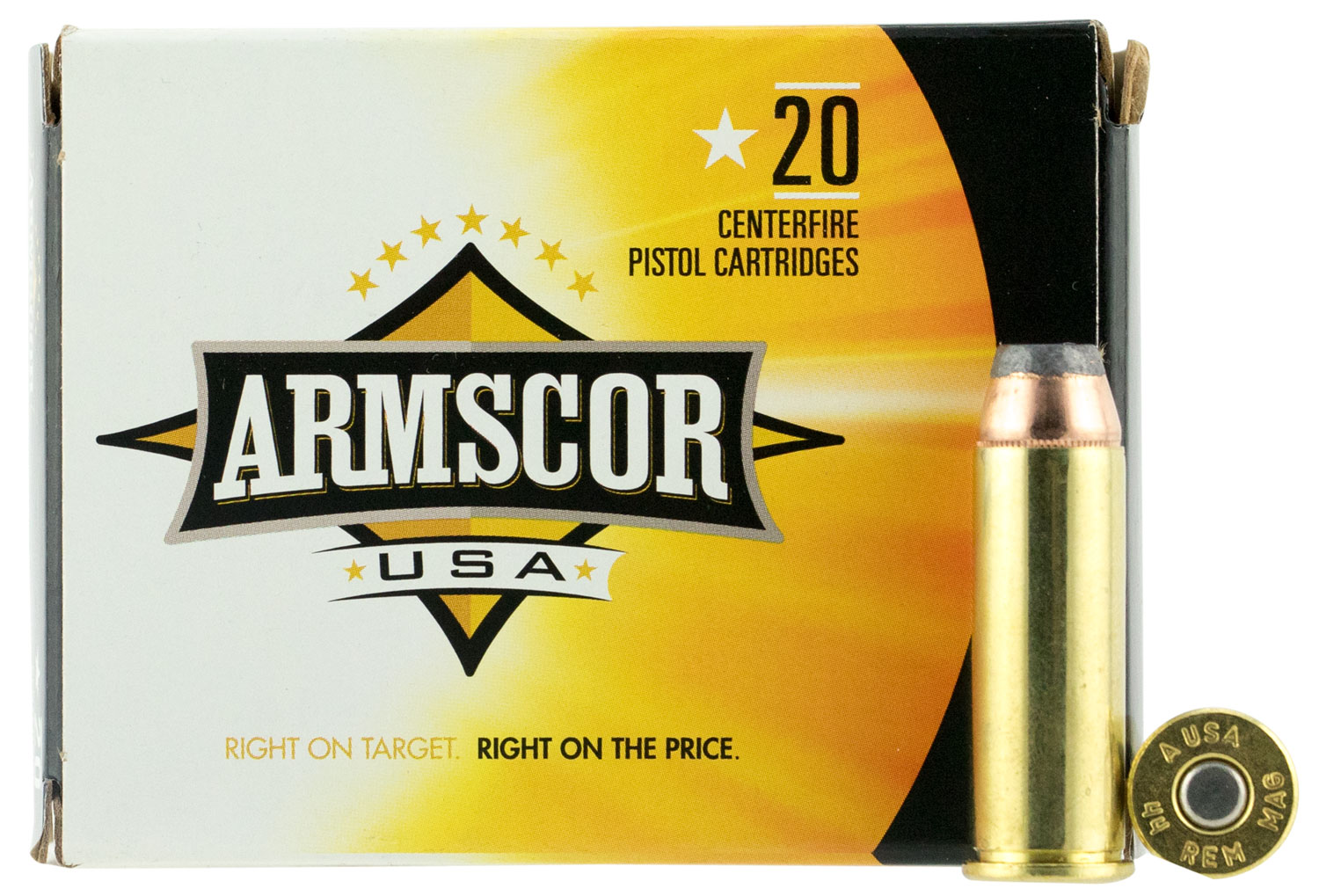 Armscor FAC44M2N USA  44 Rem Mag 240 gr Jacketed Hollow Point (JHP) 20 Per Box/25 Cs