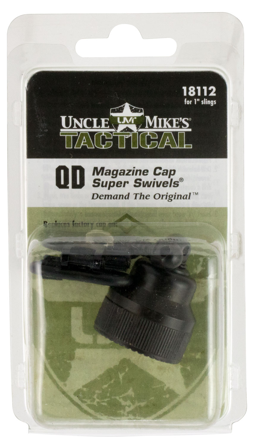 Uncle Mikes 18112 Mag Cap Swivel Set made of Steel with Blued Finish, 1