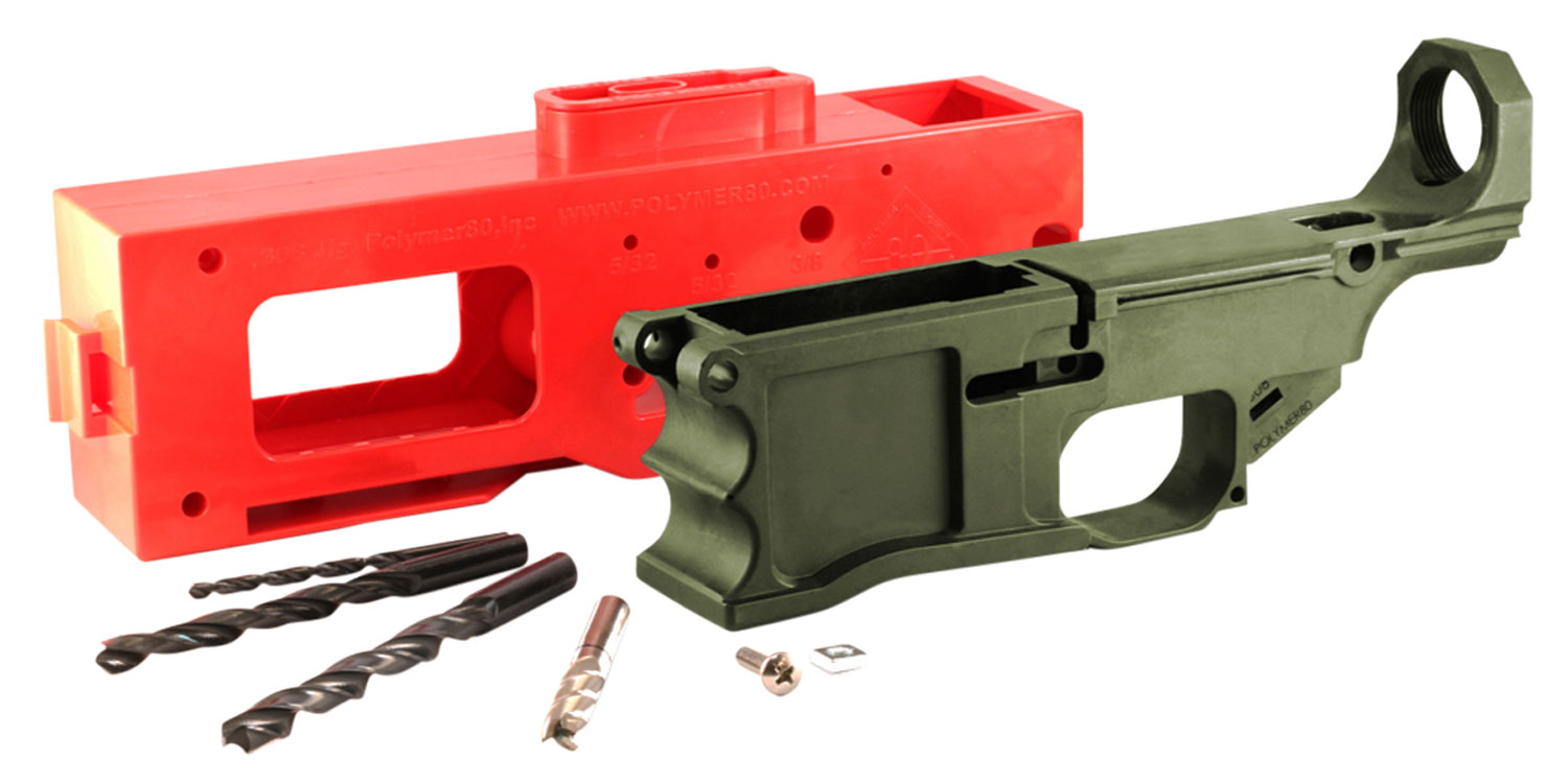 Polymer80 308KITODG 80% Receiver Kit Warrhogg AR-10 308 Win,7.62 NATO OD Green
