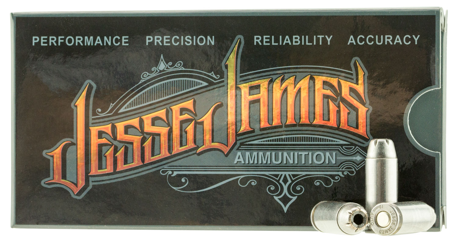 Ammo Inc 10180HPJJ20 Jesse James 10mm Automatic 180 GR Hollow Point 20 Bx/ 10 Cs