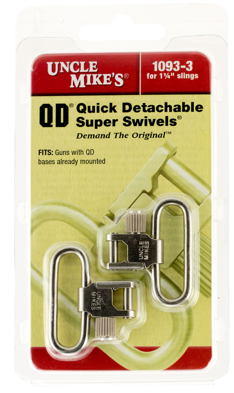 Uncle Mikes 10933 Super Swivel  made of Steel with Nickel Finish, 1.25
