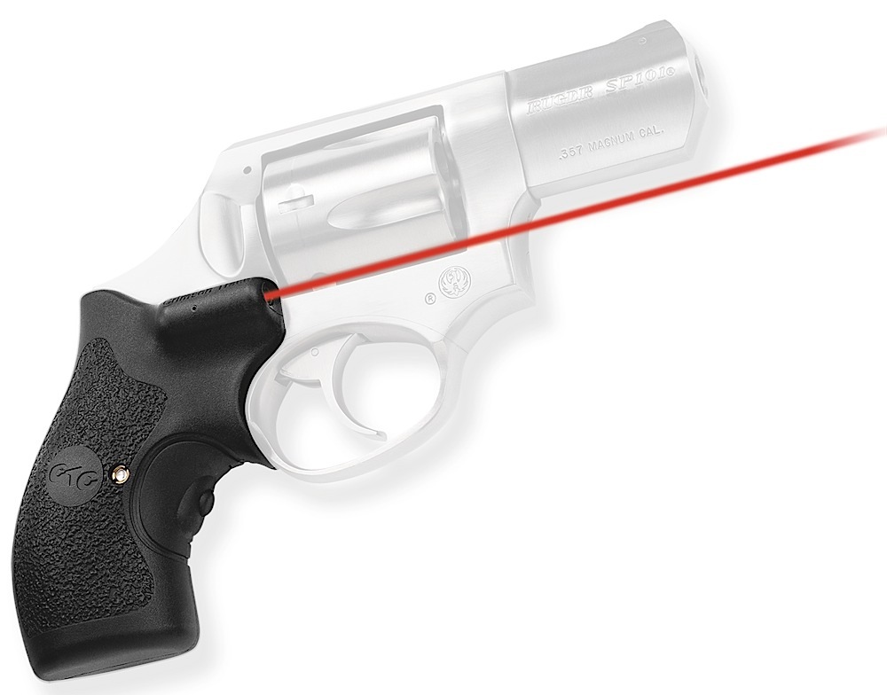 Crimson Trace LG111 Lasergrips  5mW Red Laser with 633nM Wavelength & Black Finish for Ruger SP101