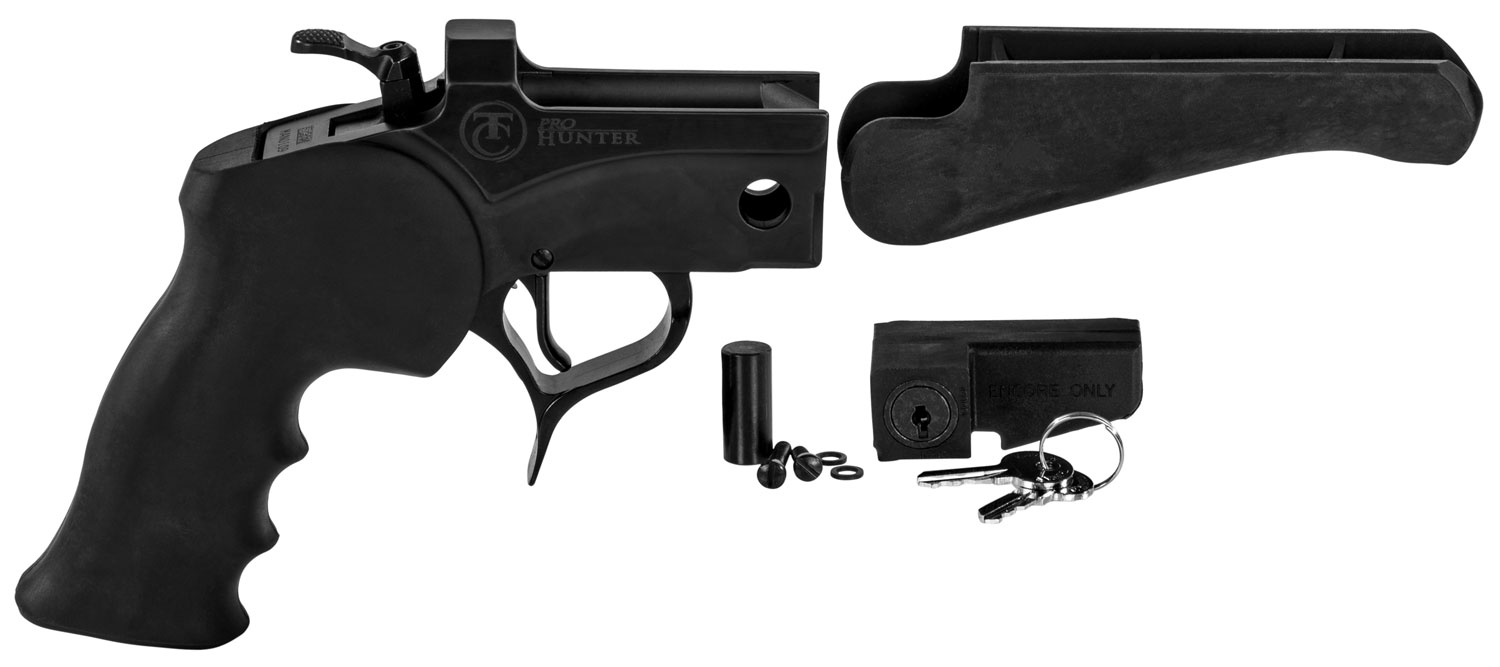 T/C Arms 08151920 Encore Pro Hunter Pistol Frame MultiCaliber Pro Hunter Blued Steel, Black Rubber Grip | 090161039520