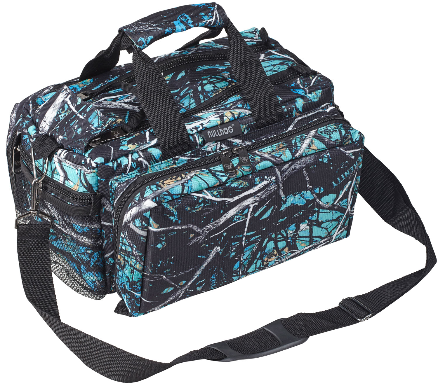 Bulldog BD910SRN Deluxe Range Bag Water Resistant Serenity Camo Nylon with Adjustable Strap, Removeable Divider, Storage Pockets & Deluxe Padding 13