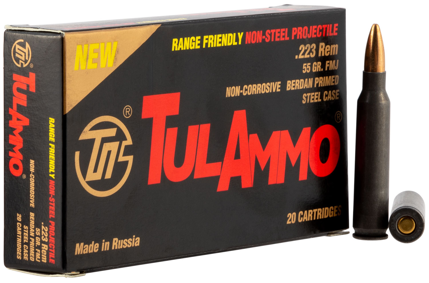 400rds Tulammo .223 Rem 62gr FMJ with FREE! Ammo Can - Centerfire Systems