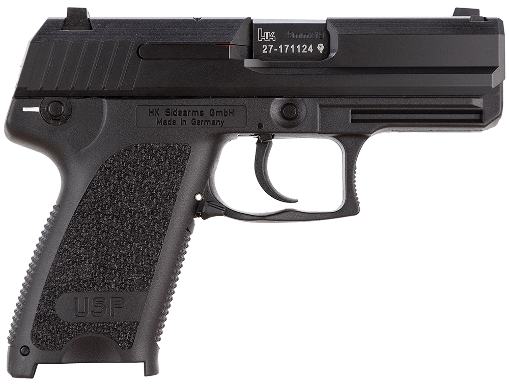HK 709031A5 USP9C Compact V1 CA Compliant 9mm Luger Single/Double 3.58 Inch 101 Black Polymer Grip/Frame Grip Blued Steel Slide | NA | 642230244603