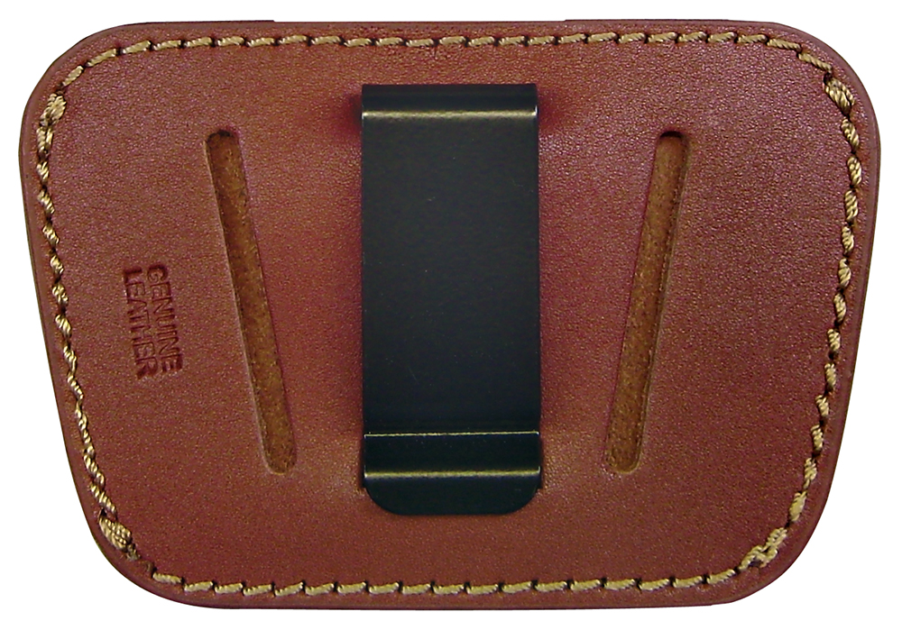 PSP 035 Belt Slide  IWB/OWB Tan Leather Belt Clip/Slide Fits Med/Lg SemiAuto Ambidextrous | 797053100121