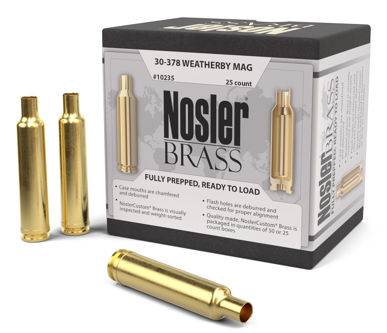 Nosler 10235 Brass Nosler 30-378 Weatherby Magnum