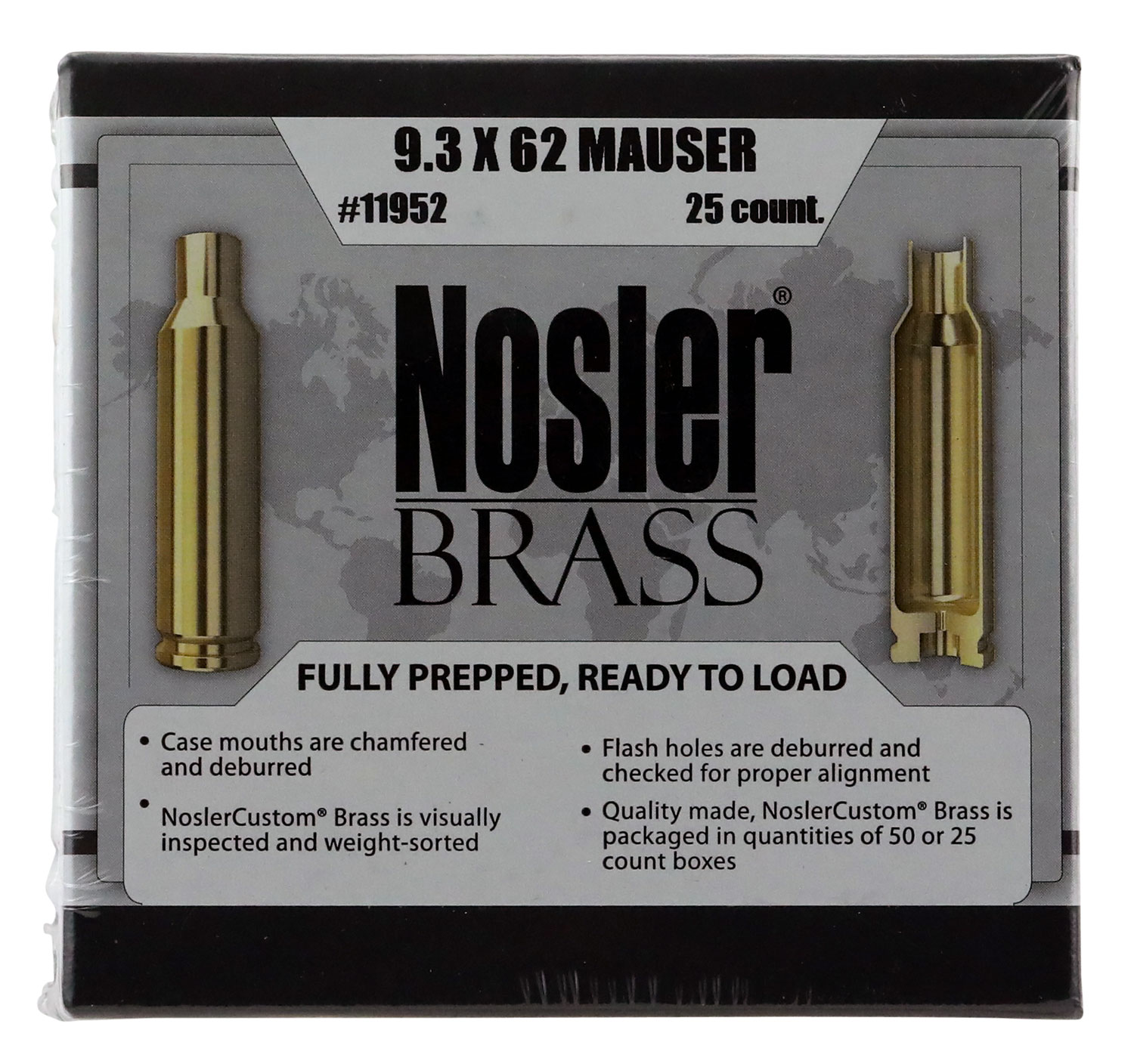 Nosler 11952 Brass Nosler 9.3x62 Mauser