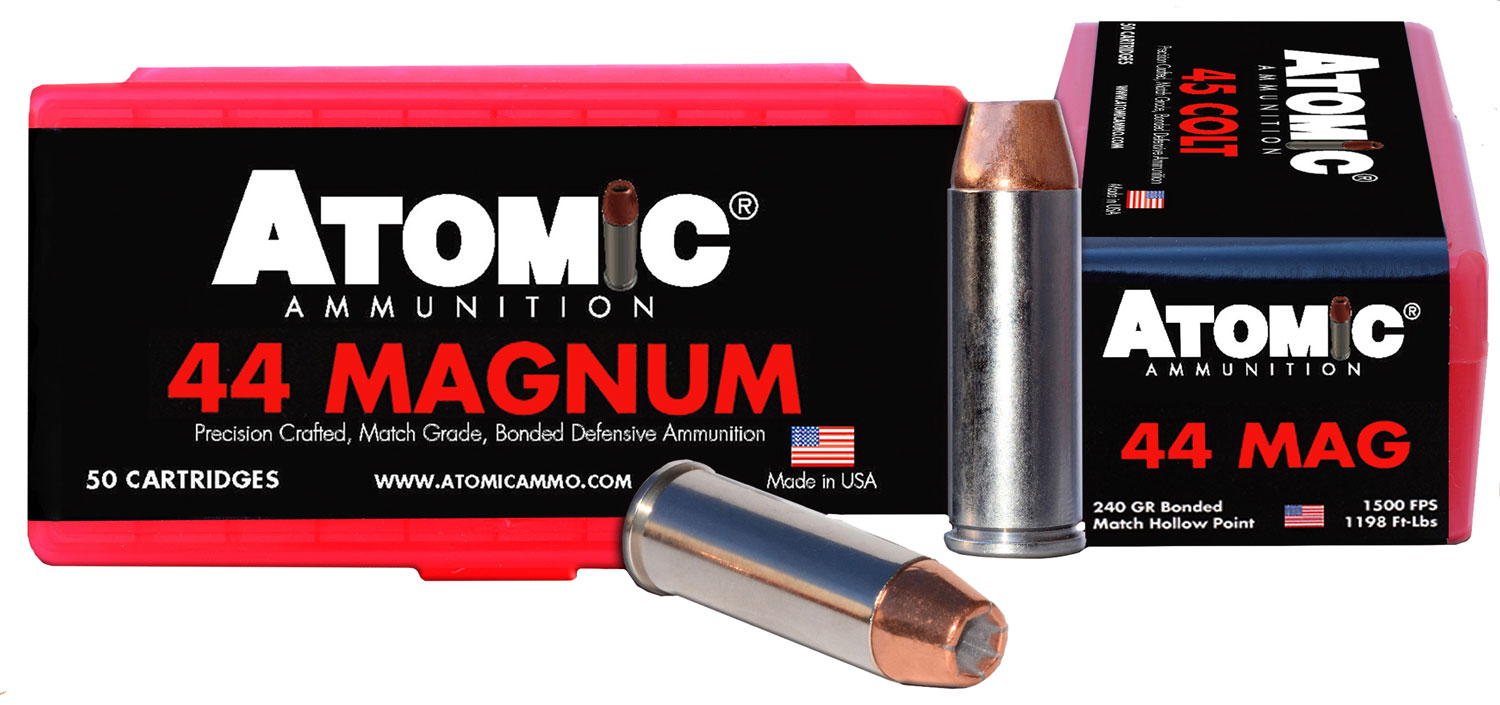 Atomic Ammunition 00440 Pistol  44 Rem Mag 240 gr Bonded Match Hollow Point 50 Per Box/10 Cs