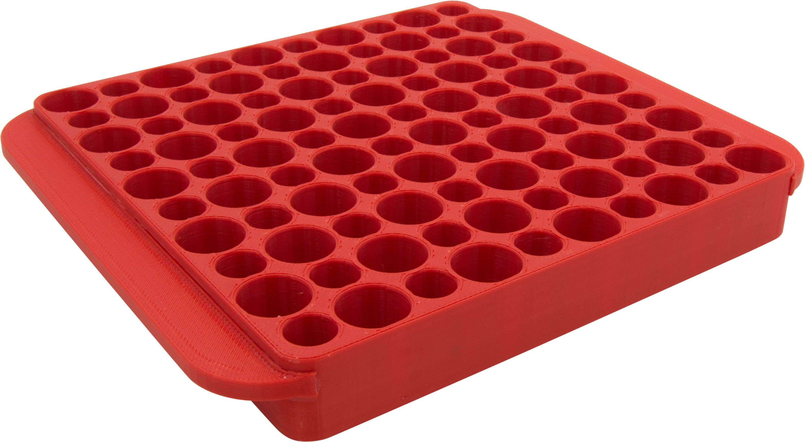 Hornady 480042 Magnum Reloading Block Red Multi-Caliber Plastic 50rd