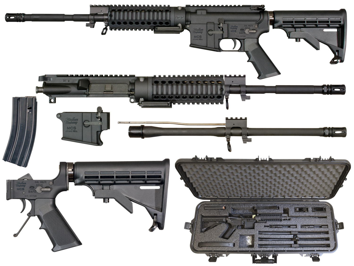 Windham Weaponry RMCS2 Multi-Caliber Rifle Semi-Automatic 223 Remington/300 AAC Blackout Black