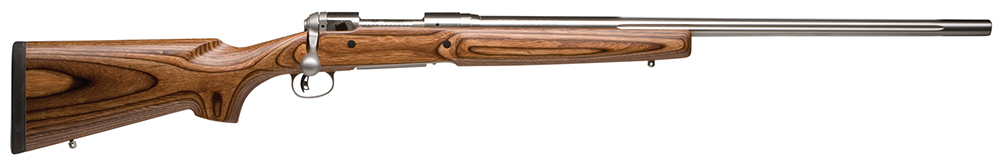 Savage Arms 18465 12 Varminter Low Profile 223 Rem 41 Cap 26 Inch 19 Inch Matte Stainless Rec/Barrel Satin Brown Stock Right Hand Full Size with Detachable Box Magazine  | .223 REM | 011356184658