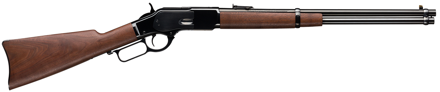 Winchester Repeating Arms 534255141 Model 1873 Carbine Full Size 45 Colt LC 101 20 Inch Brushed Polish Blued Sporter Barrel, Brushed Polish Blued Steel Receiver, Black Walnut Straight Grip Stock  | .45 COLT | 048702010392
