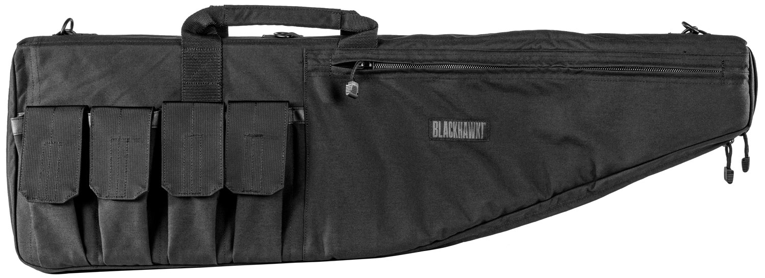 Blackhawk 64RC37BK Rifle Case  Black 1000D Nylon with YKK Zippers & Mag Pockets 36.50
