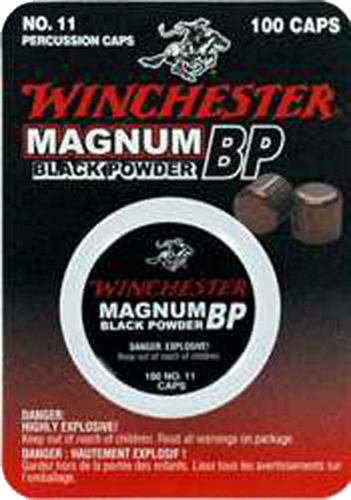 Winchester Ammo SML11 Percussion Cap Magnum Black Powder #11 100 Per Box