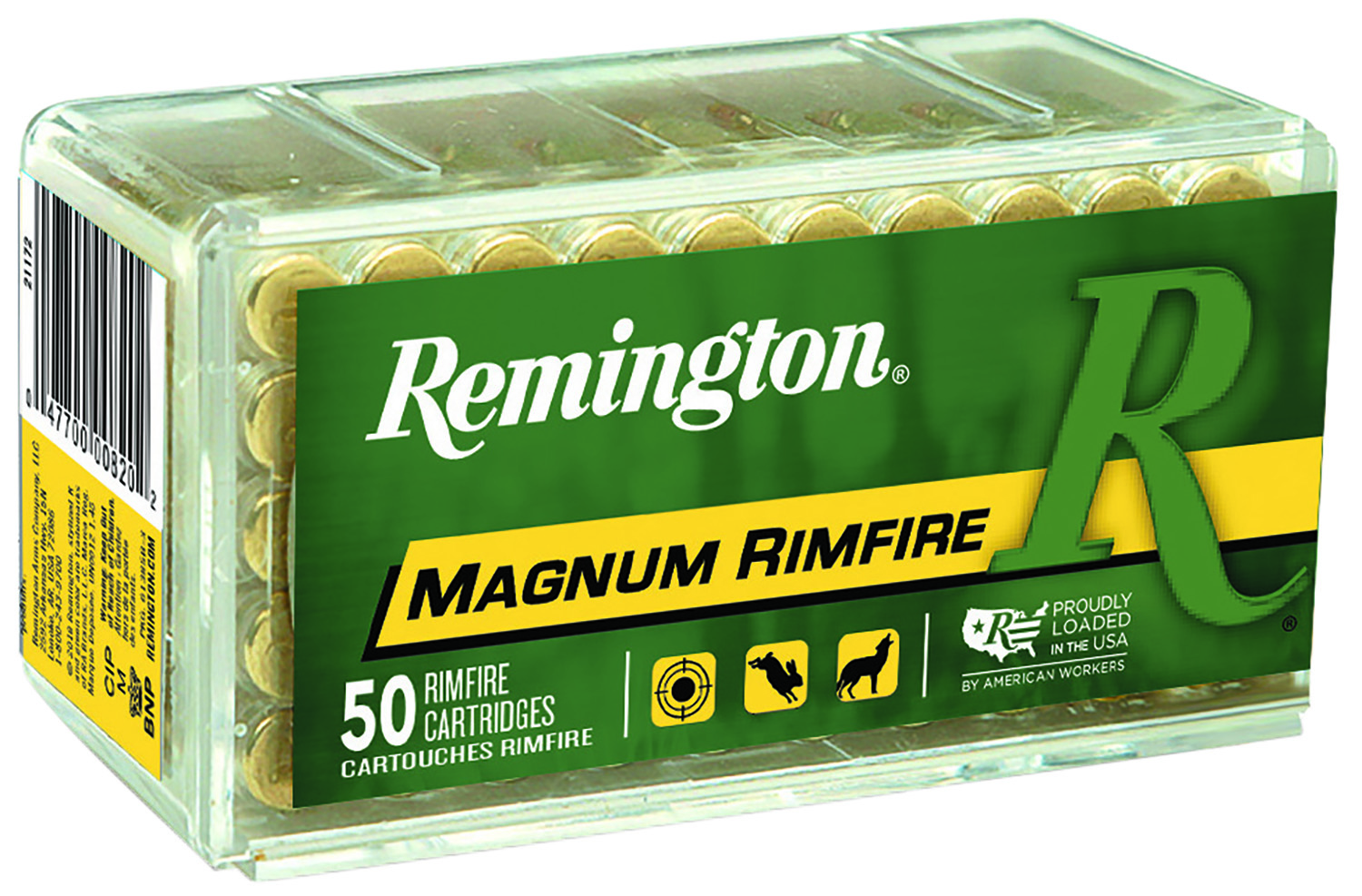 Remington Ammunition 21170 Magnum Rimfire  22WMR 40gr Jacketed Hollow Point 50 Per Box/40 Case  | .22 WMR | 047700008301