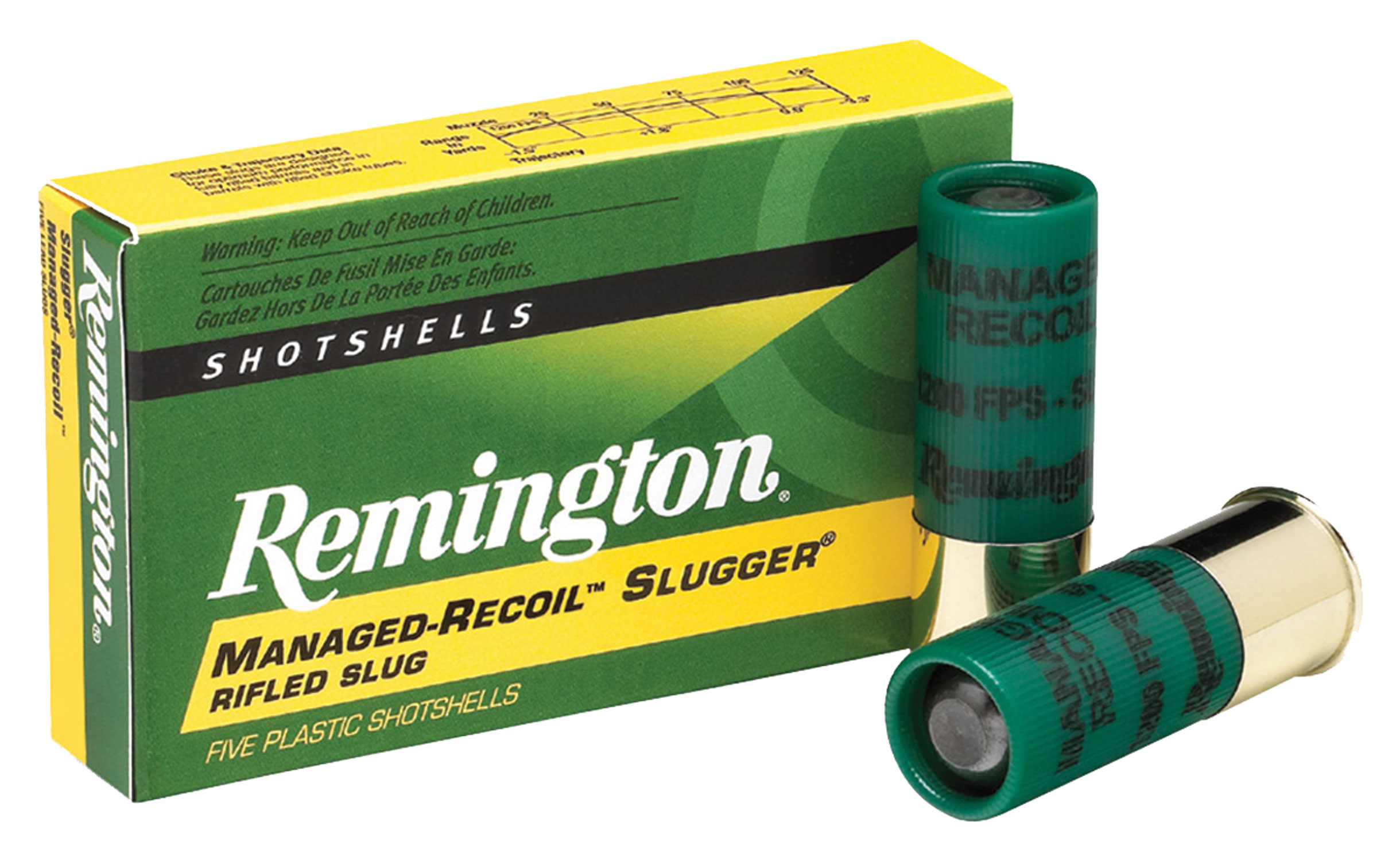 Remington Ammunition 20290 Slugger Managed-Recoil 12 Gauge 2.75