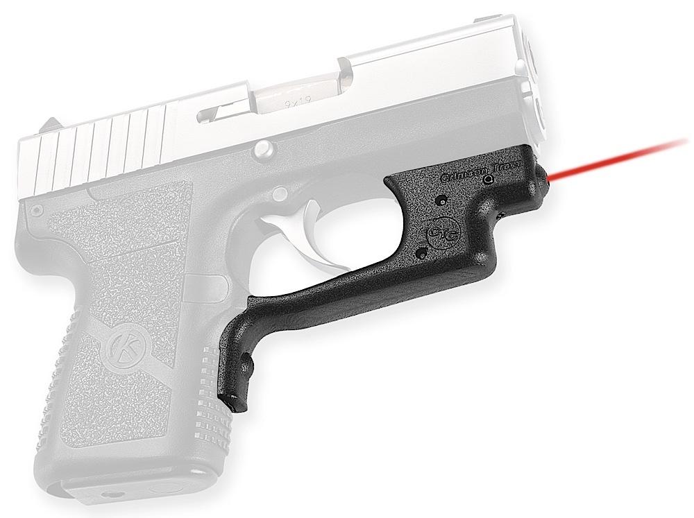 Crimson Trace LG437 Laserguard  5mW Red Laser with 633nM Wavelength & 50 ft Range Black Finish for 9mm Luger & 40 S&W Kahr CW, PW