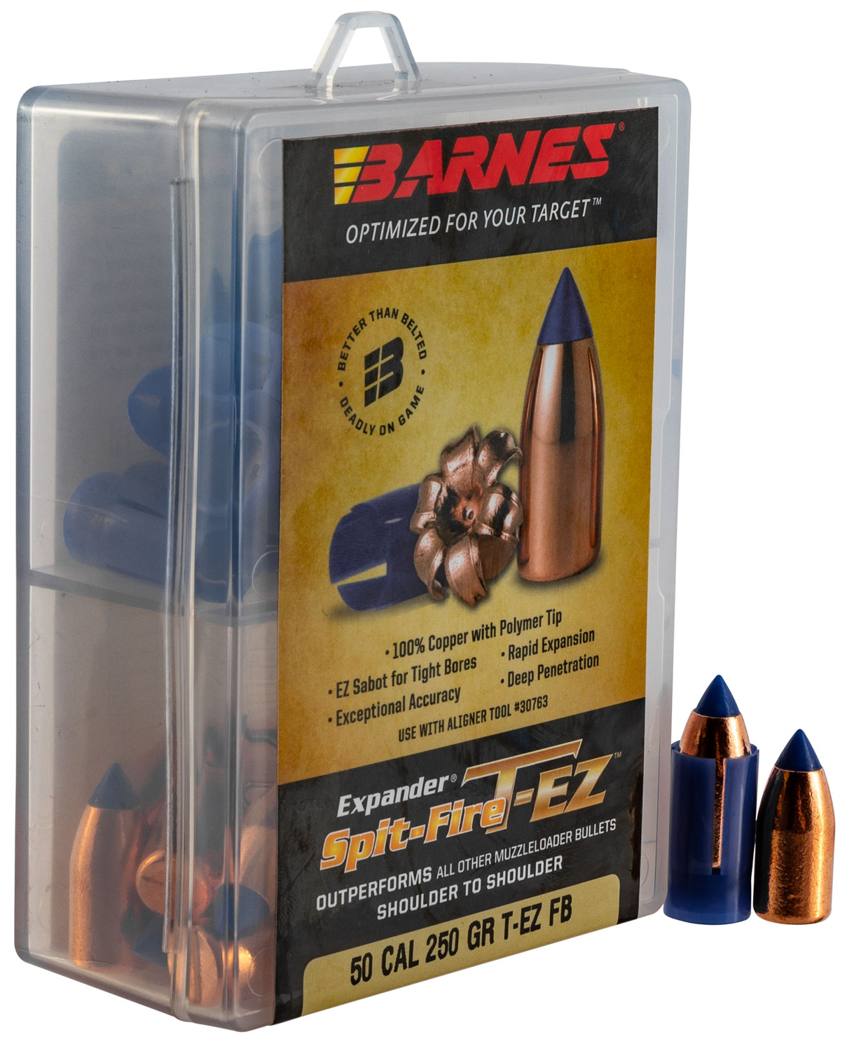 Barnes Bullets 30601 Spit-Fire T-EZ  50 Cal 250 GR 24