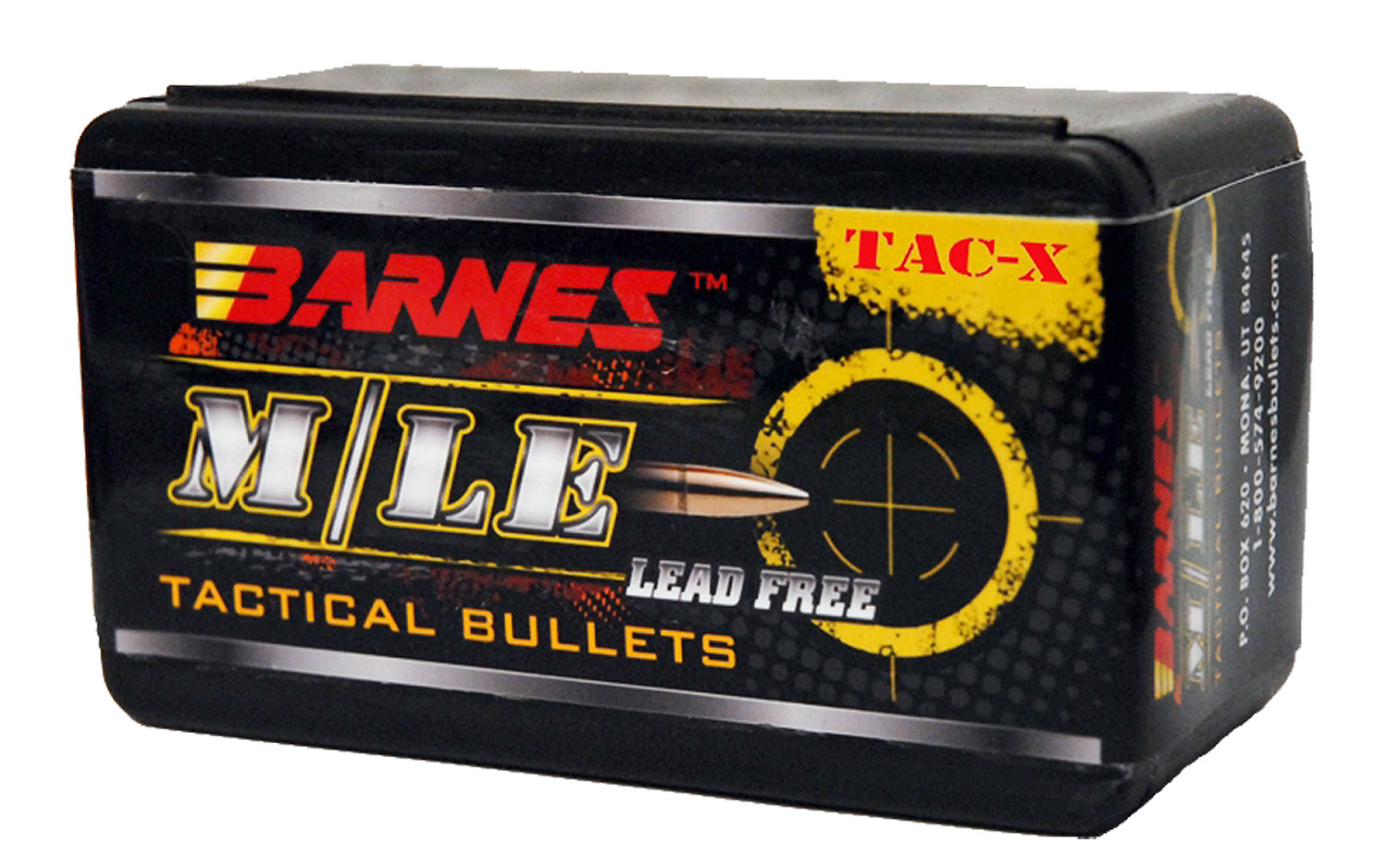 Barnes Bullets 30695 TAC-X MLE 50 BMG .510 647 gr TAC-X Boat-Tail 20 Per Box