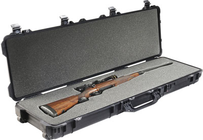 Pelican 1750000110 Protector Long Case 53 Inch Black Polypropylene Rifle w/Wheels  | NA | 019428005696