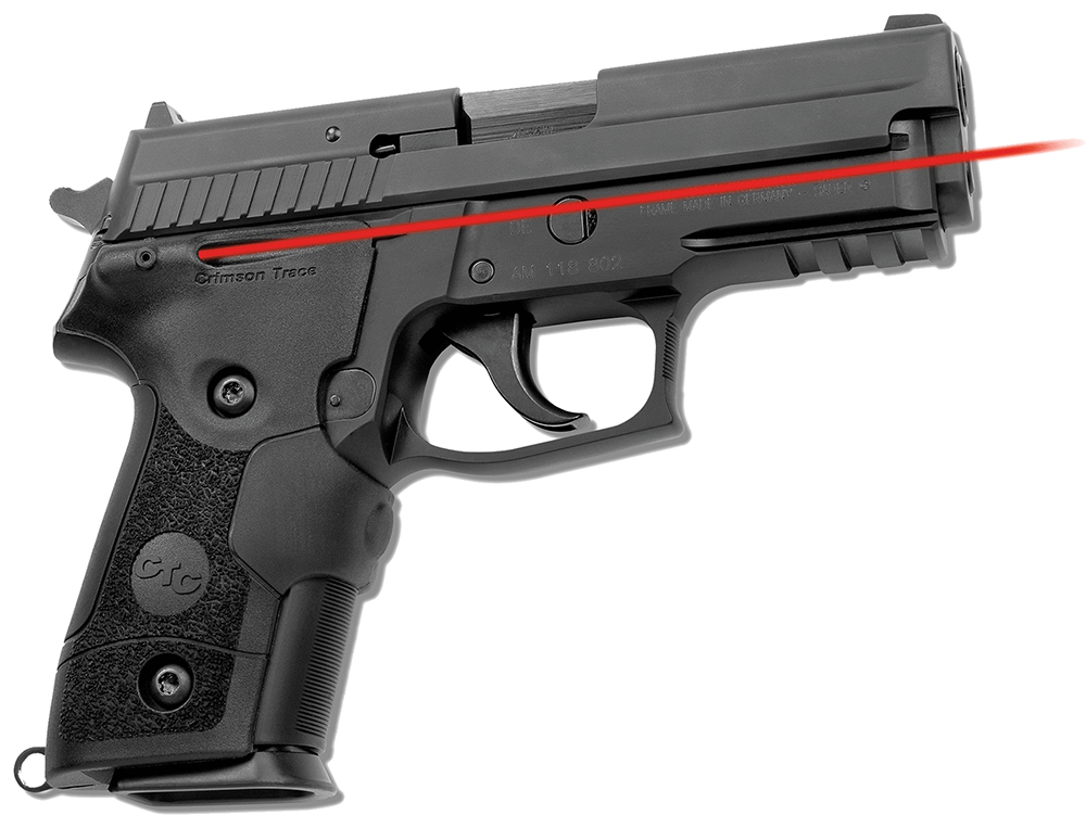 Crimson Trace LG429 Lasergrips  5mW Red Laser with Front Activation, 633nM Wavelength & 50 ft Range Black Finish for Sig P229, P228