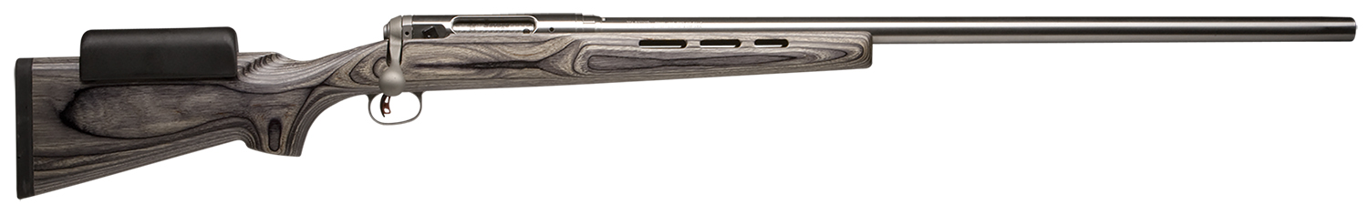 Savage Arms 18890 12 F/TR 223 Rem Caliber with 1rd Capacity, 30 Inch 17 Inch Twist Barrel, Matte Stainless Metal Finish  Gray Laminate Stock Right Hand Full Size | 011356188908