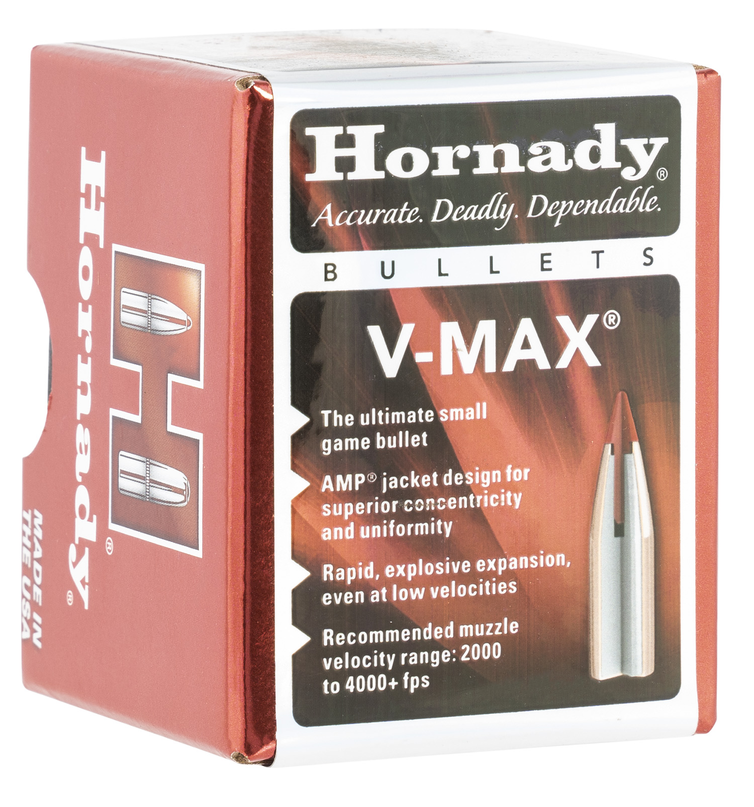 Hornady 17105 V-Max  17 Cal .172 25 gr V-Max 100 Per Box