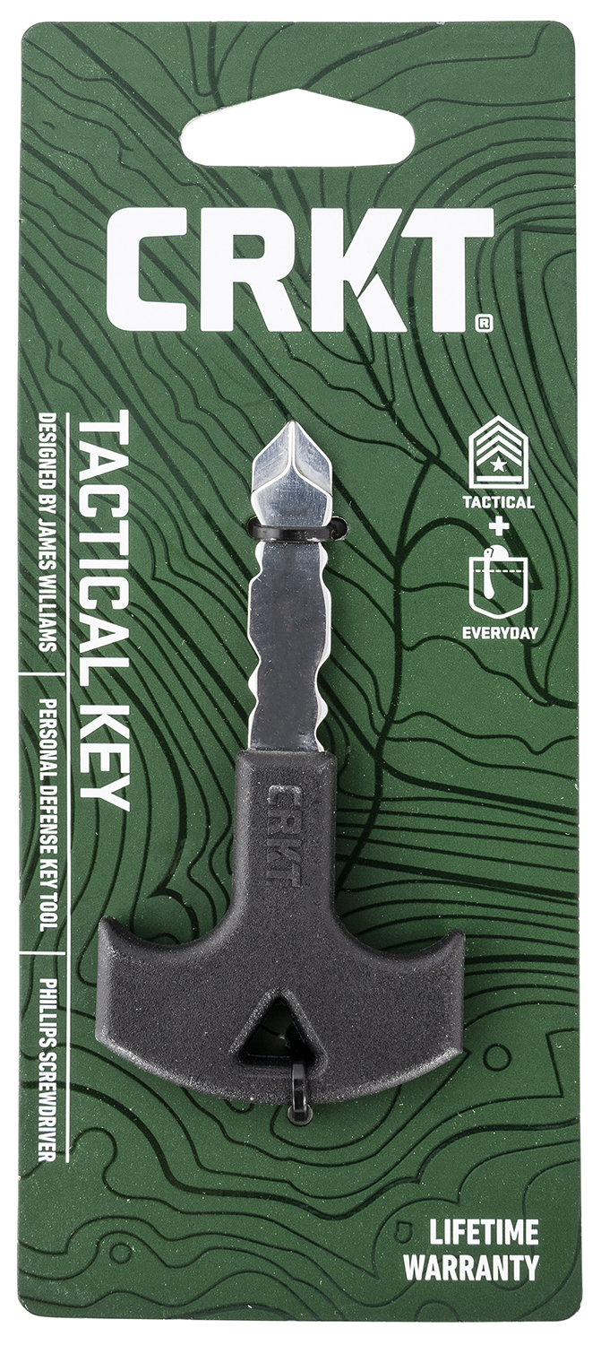 CRKT 9705 Williams Defense Key Matte Black 3CR13 Steel Includes Phillips Screwdriver | 794023970500