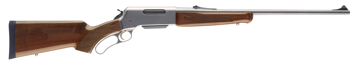 Browning 034018111 BLR Lightweight 243 Win 41 20 Inch Matte Stainless/ 20 Inch ButtonRifled Barrel, Matte Nickel Aluminum Receiver, Gloss Black Walnut/ Fixed Pistol Grip Stock, Right Hand  | .243 WIN | 023614066613