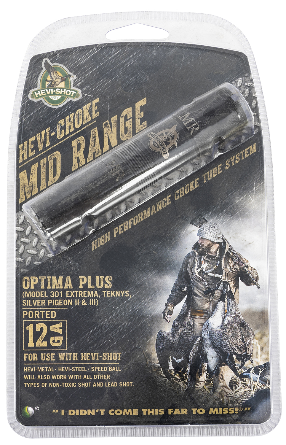 HEVI-Shot 550124 Hevi-Choke Waterfowl Beretta Optima Plus 12 Gauge Mid-Range 17-4 Stainless Steel Black (Ported)