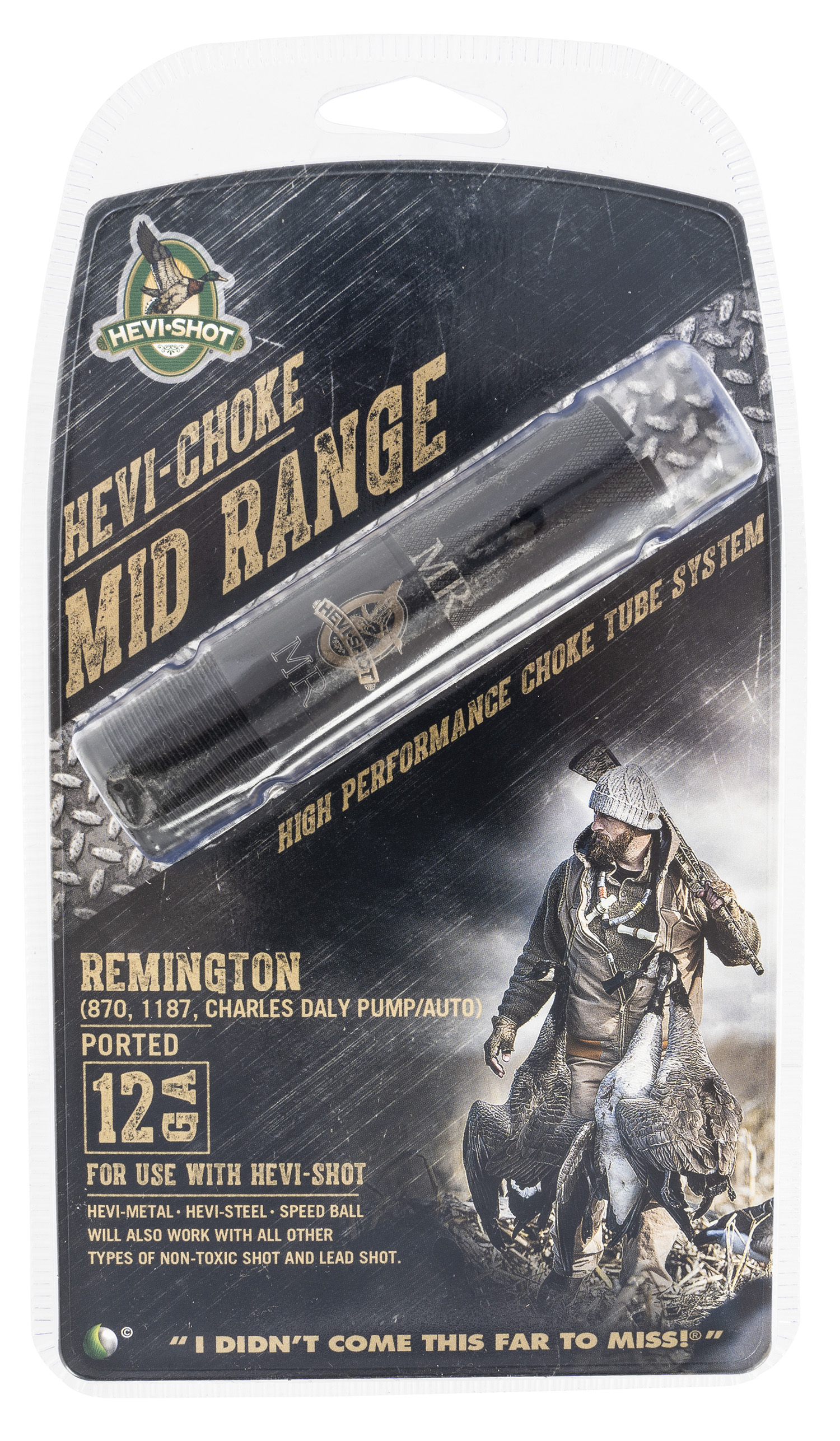 HEVI-Shot 450121 Hevi-Choke Turkey Rem Choke 12 Gauge Extended Range 17-4 Stainless Steel Black (Ported)