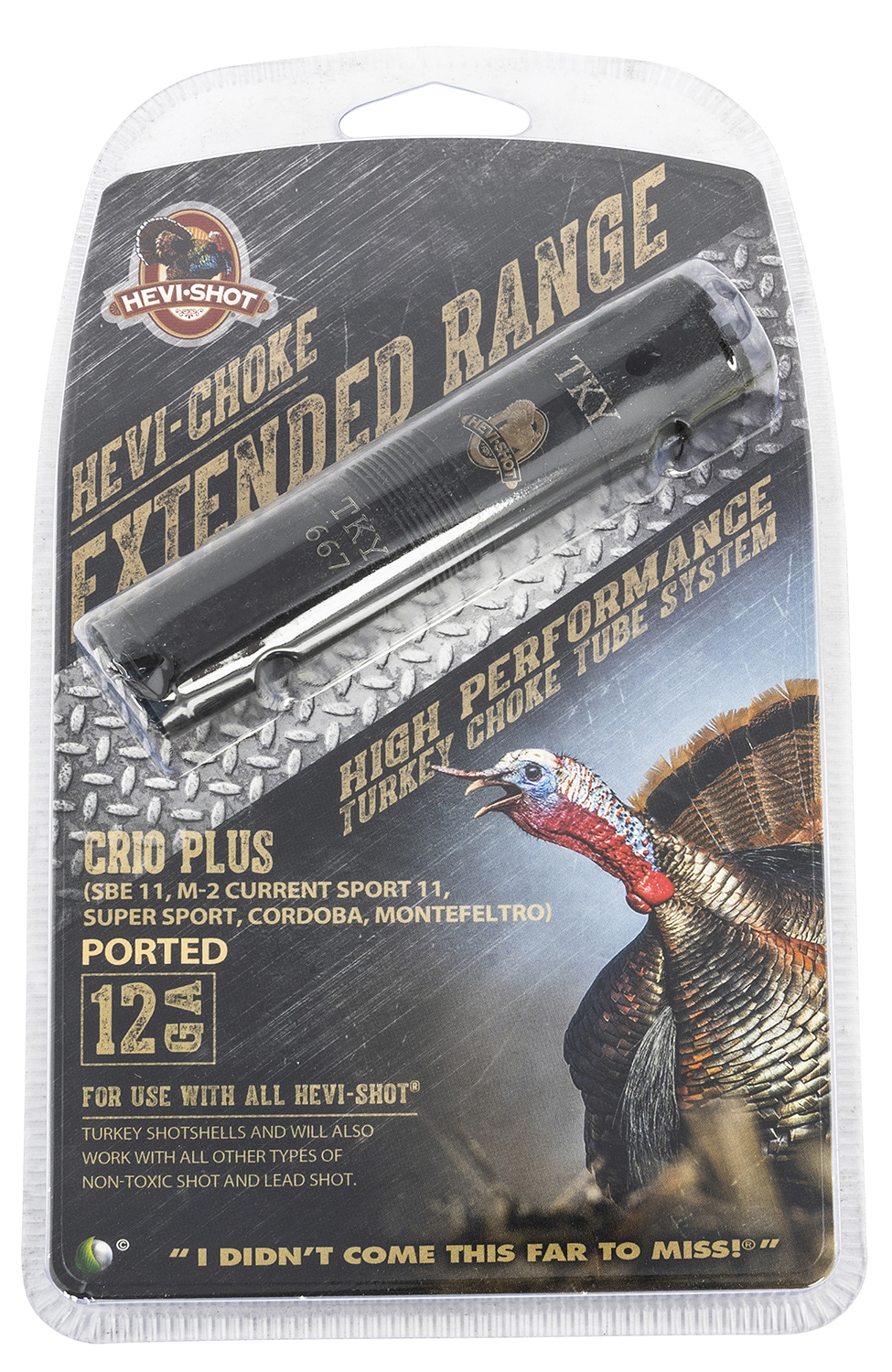 HEVI-Shot 450123 Hevi-Choke Turkey Benelli Crio Plus 12 Gauge Extended Range 17-4 Stainless Steel Black (Ported)