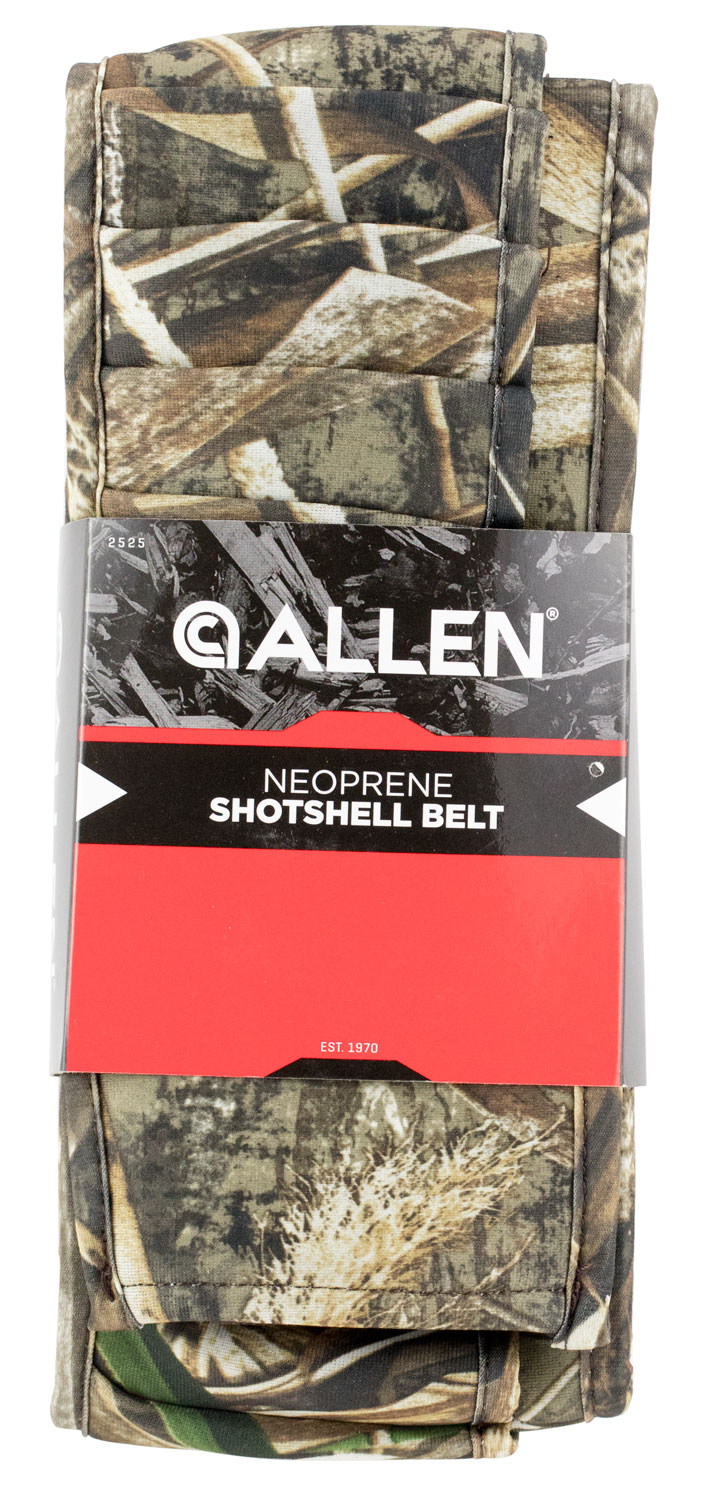 Allen 2525 Shell Belt  Realtree Max-4 Neoprene Capacity 25rd Shotgun Shotgun Waist Mount Adjustable Belt
