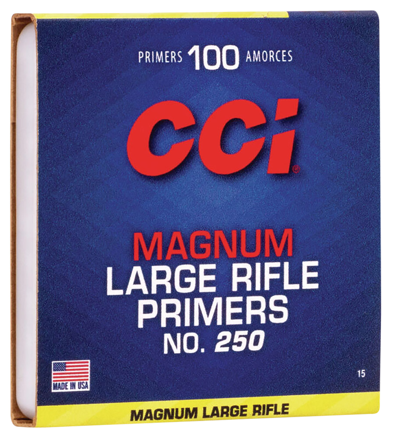 CCI 0015 Magnum Rifle No. 250 Large Rifle Multi-Caliber Rifle 1000 Per Pack