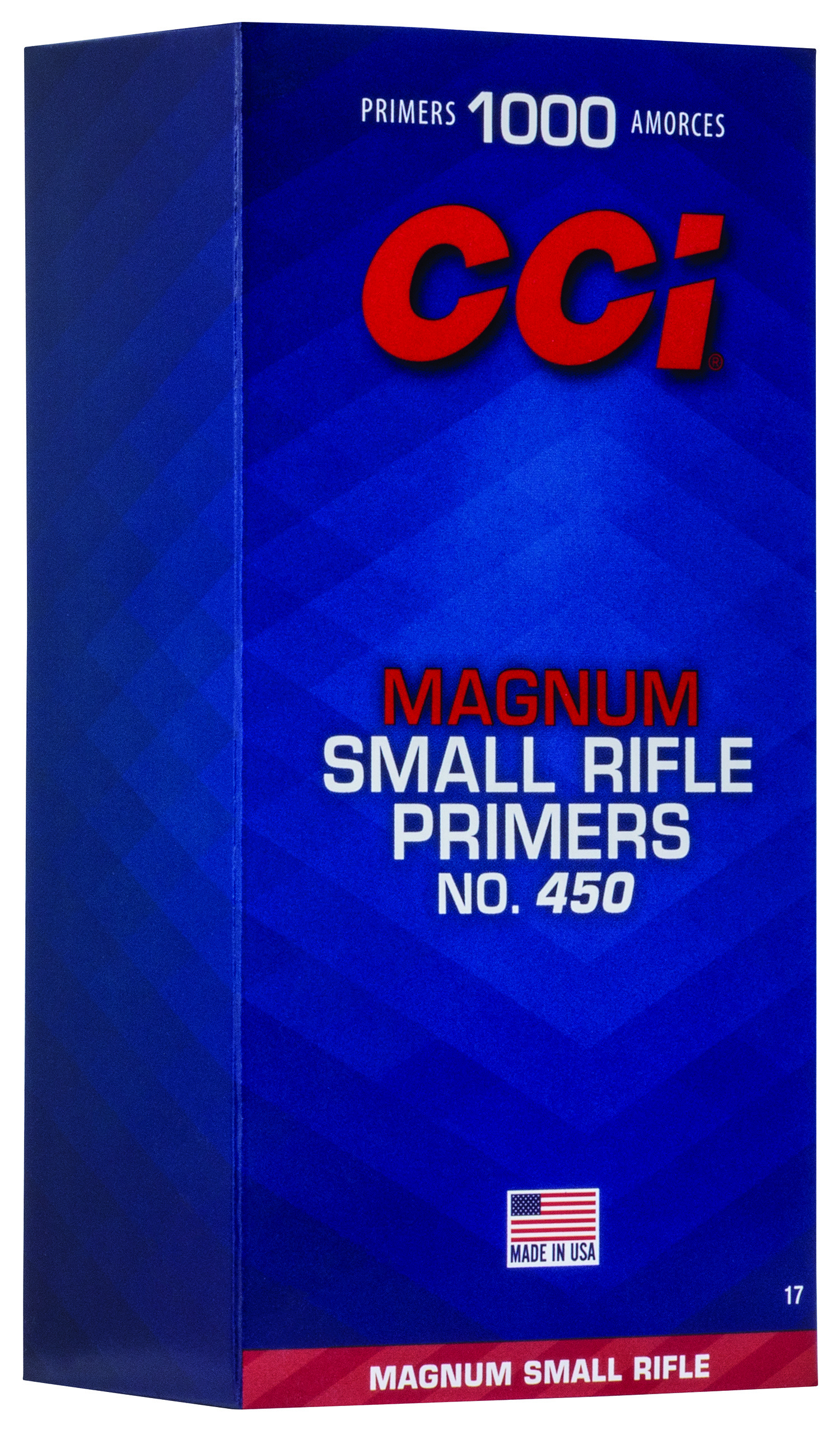 CCI 0017 Magnum Rifle No. 450 Small Magnum Rifle Multi-Caliber Rifle 1000 Per Pack
