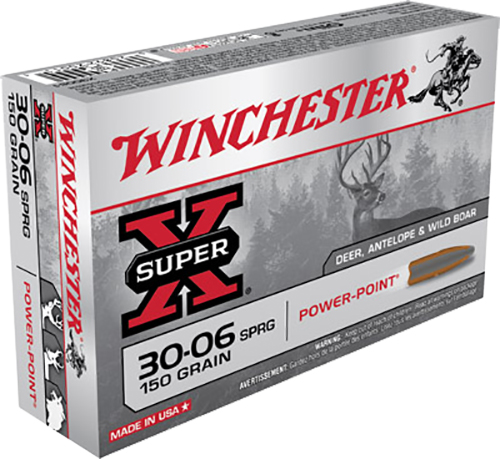 Winchester X30061 Super-X Rifle Ammo 30-06 SPR, Power-Point, 150  | .3006 SPRG | 020892200111