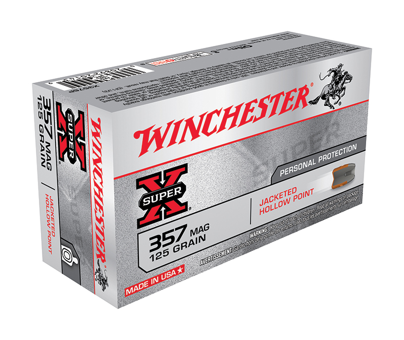 Winchester Ammo X3576P SuperX  357 Mag 125 gr Jacketed Hollow Point JHP 50 Bx/10 Cs  | .357 MAG | 020892201439
