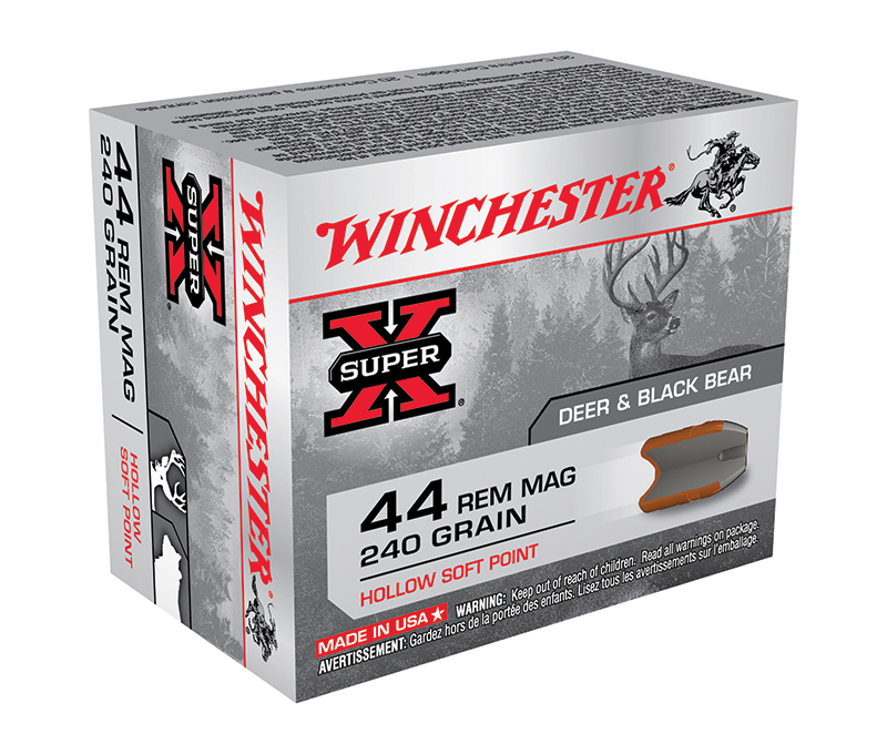 Winchester Ammo X44MHSP2 Super X  44 Rem Mag 240 gr Hollow Soft Point 20 Per Box/ 10 Case  | .44 MAG | 020892201668