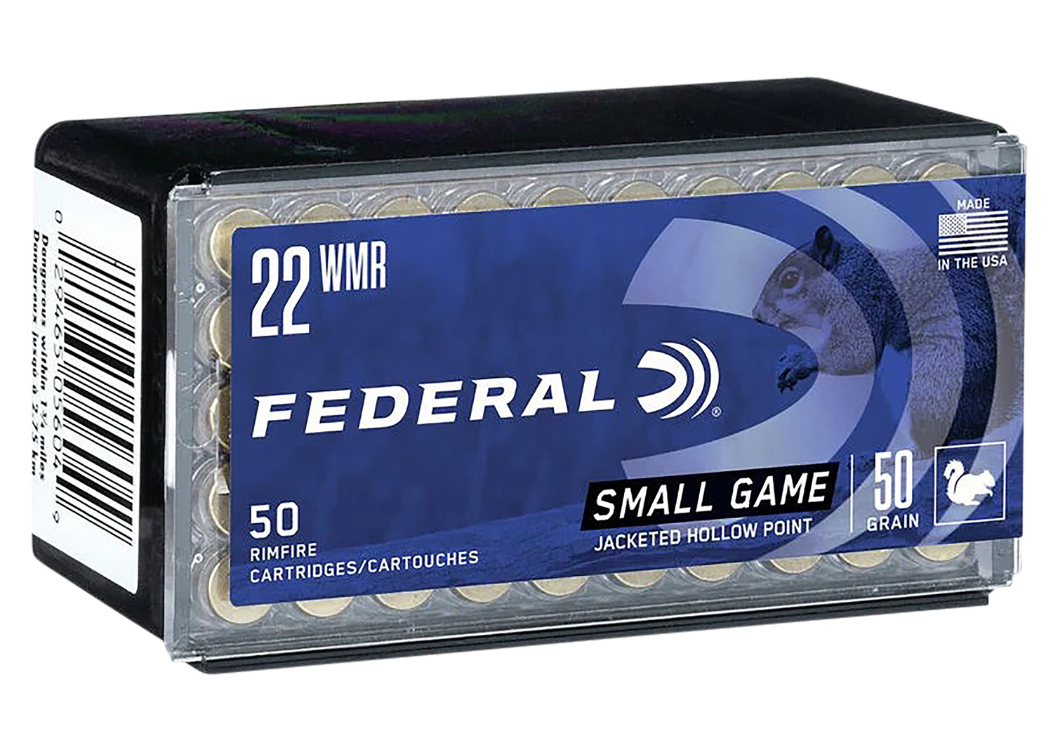 Federal 757 Small Game  Target  22WMR 50gr Jacketed Hollow Point 50 Per Box/60 Case  | .22 WMR | 029465056049