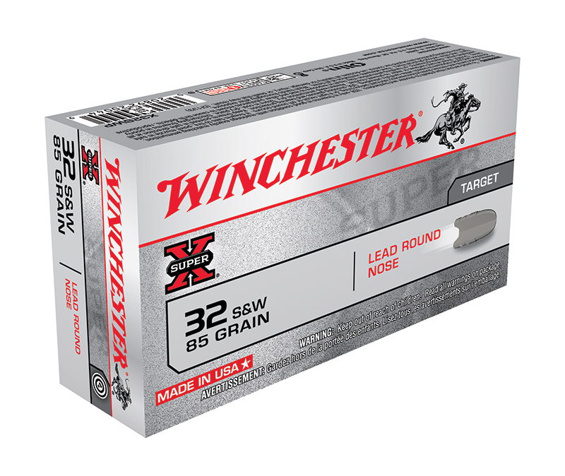 Winchester Ammo X32SWP Super X  32 SW 85 gr Lead Round Nose 50 Per Box/ 10 Case  | .32 SW | 020892200449