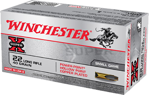 Winchester Super-X Powerpoint Rimfire Ammunition .22 LR 40 gr HP 1280 fps 50/box  | .22 LR | 020892101050
