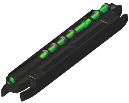 HiViz MGH2007I Magni-Hunter Magnetic Front Sight Green, Red LitePipes Black for Shotguns with Narrow Vent Ribs .230