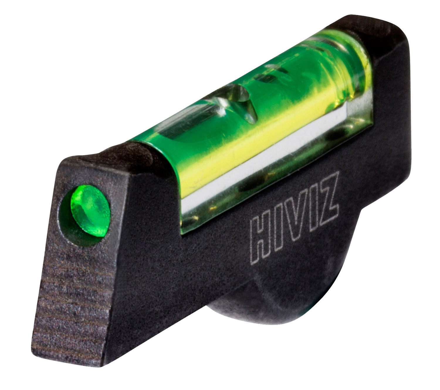 HiViz SW1002G Pinned Front Sight Green Fiber Optic LitePipe Black Frame for S&W Revolver with 2.50