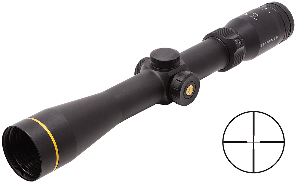 Leupold 110686 VX-R Riflescope 3-9x 40mm Obj 33.7-13.6 ft @ 100 yds FOV 30mm Tube Black Matte Finish Illuminated FireDot Duplex