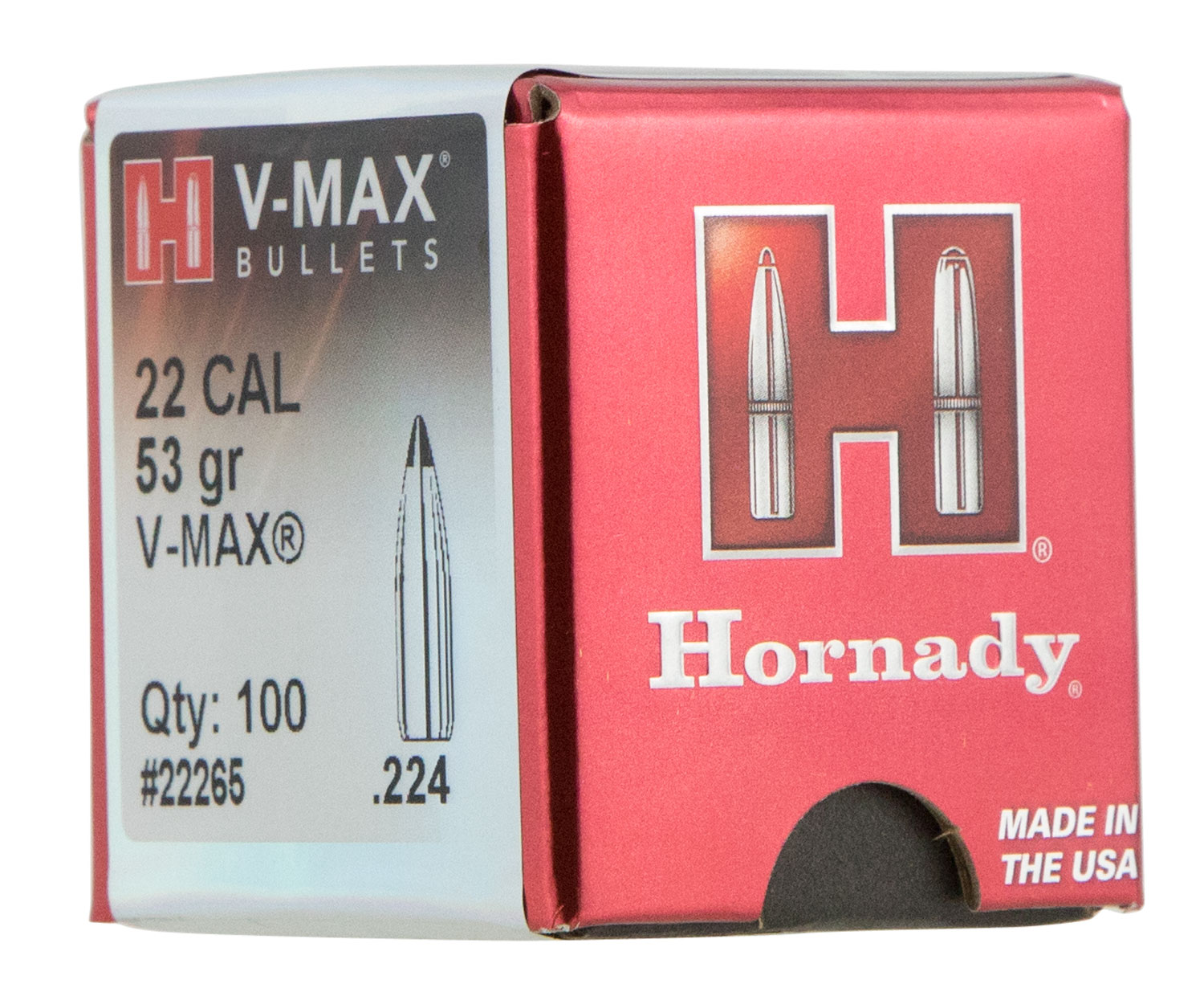 Hornady 22265 V-Max  22 Cal .224 53 gr V-Max