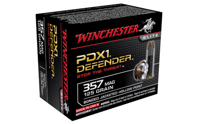 Winchester Ammo S357MPDB Defender  357Mag 125gr Bonded Jacket Hollow Point 20 Per Box/10 Case  | .357 MAG | 020892218864