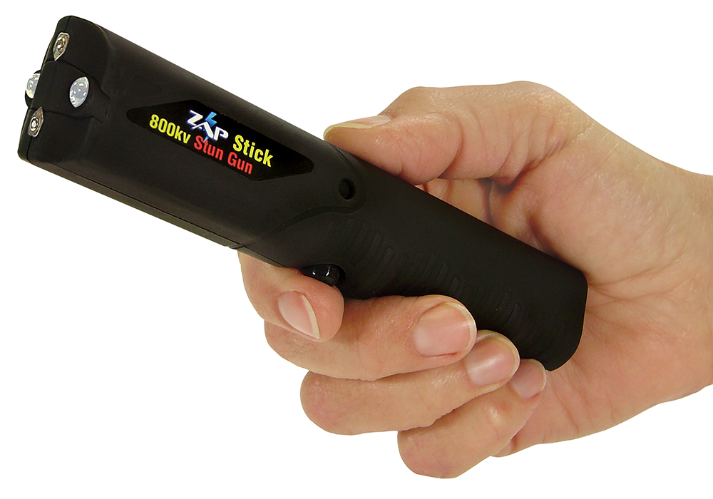 Zap ZAPSTK800FB Zap Stick Stun Gun Close Contact Black Plastic | 797053100145