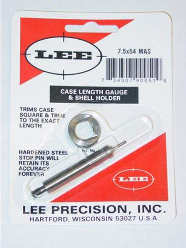 Lee 90051 Case Length Gauge w/Shell Holder 2 Piece 7.54x54 MAS
